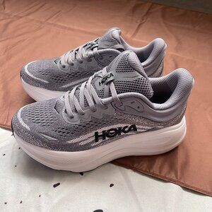 Hoka Bondi 9 Gray Sneakers